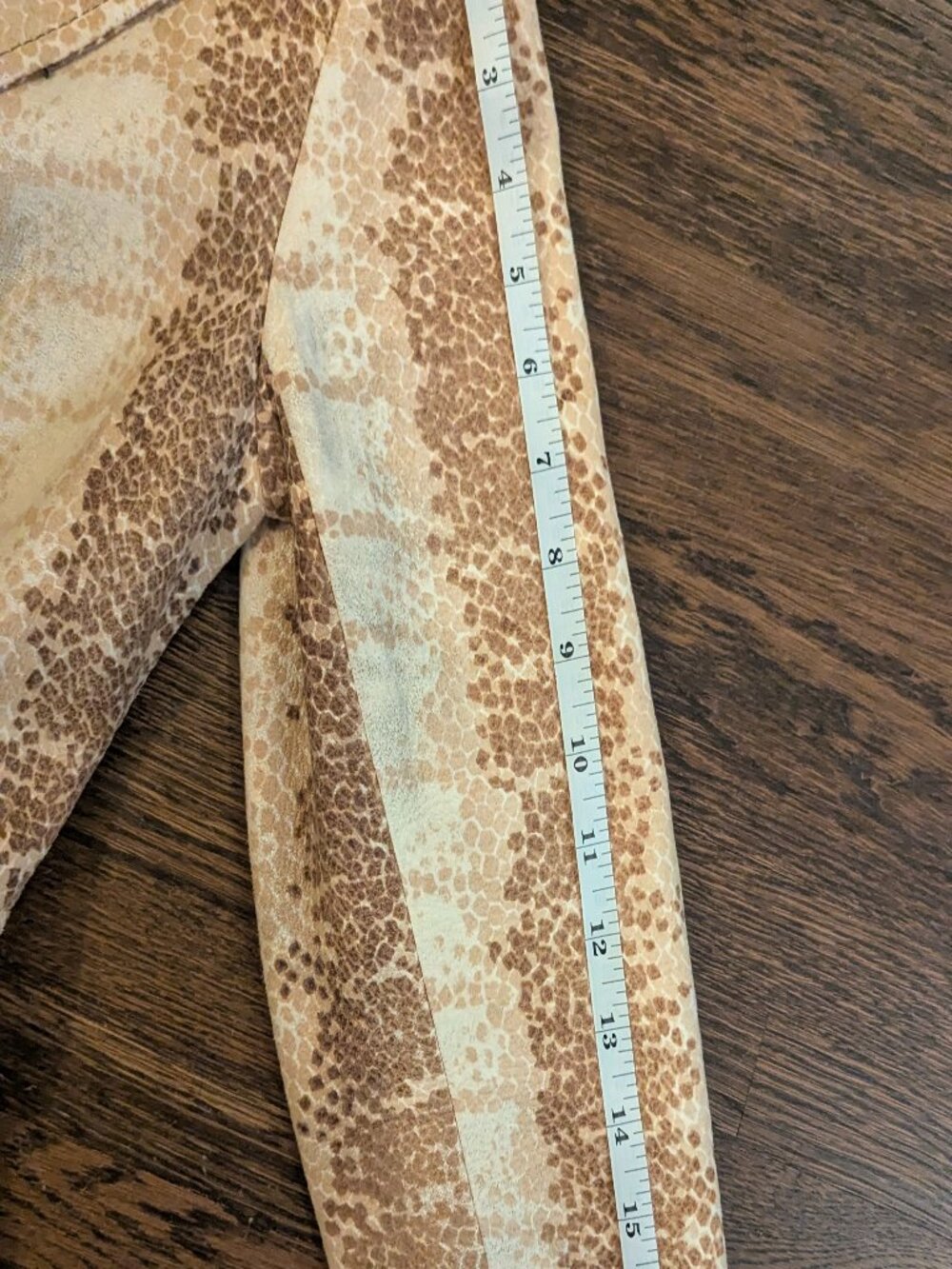 Vintage Women’s Tan Python Suede Coat - Picture 9 of 12